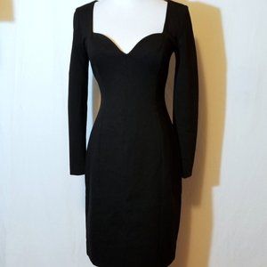 Banana Republic long sleeve black dress